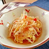 寒天屋さんのもやしと棒寒天の豆板醤和え